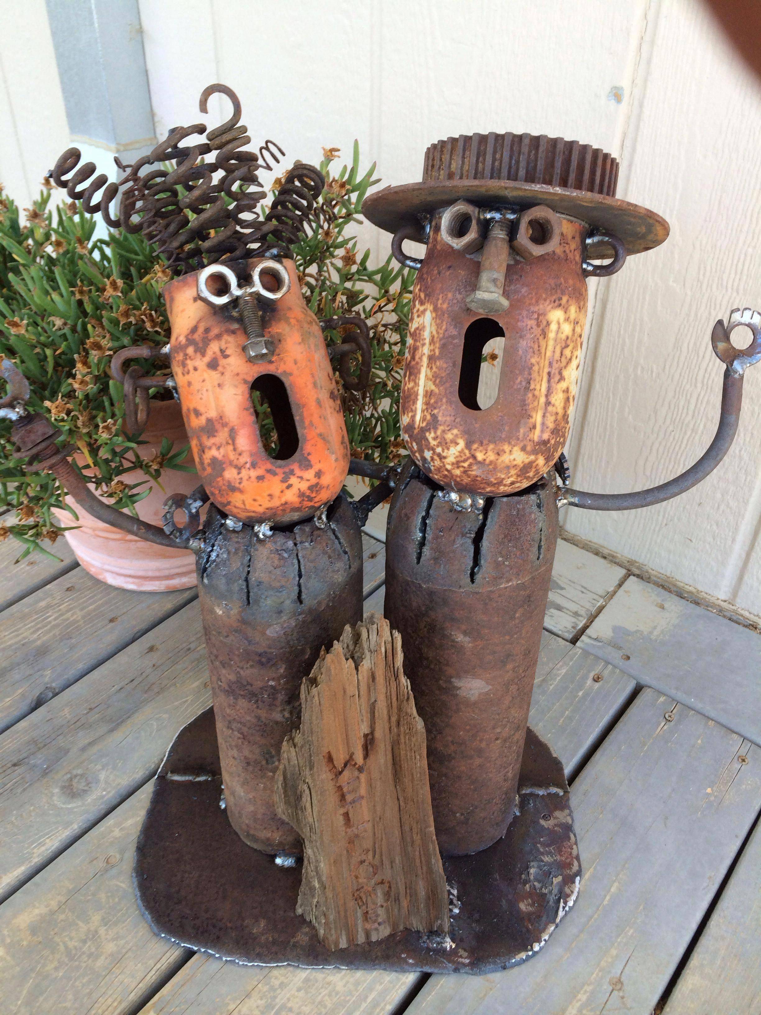 Junk Metal Sculptures Etsy Garden Art