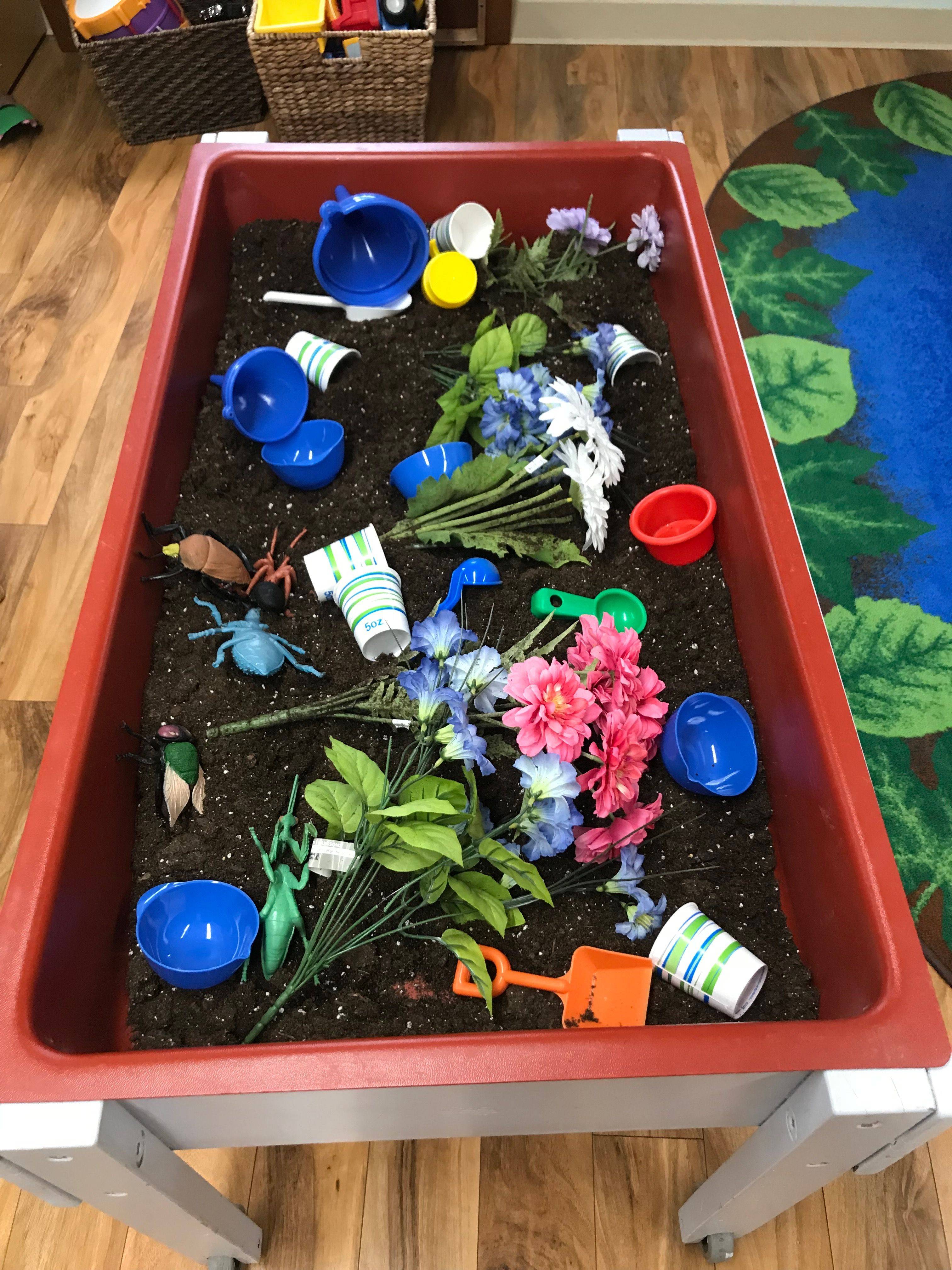 Garden Sensory Table Ideas