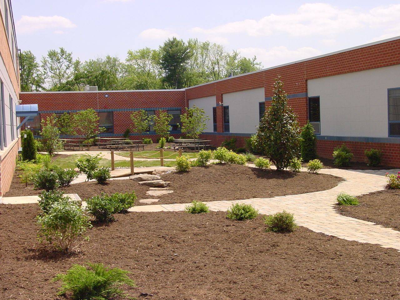 Elementary School Garden Ideas Photograph Asphalt