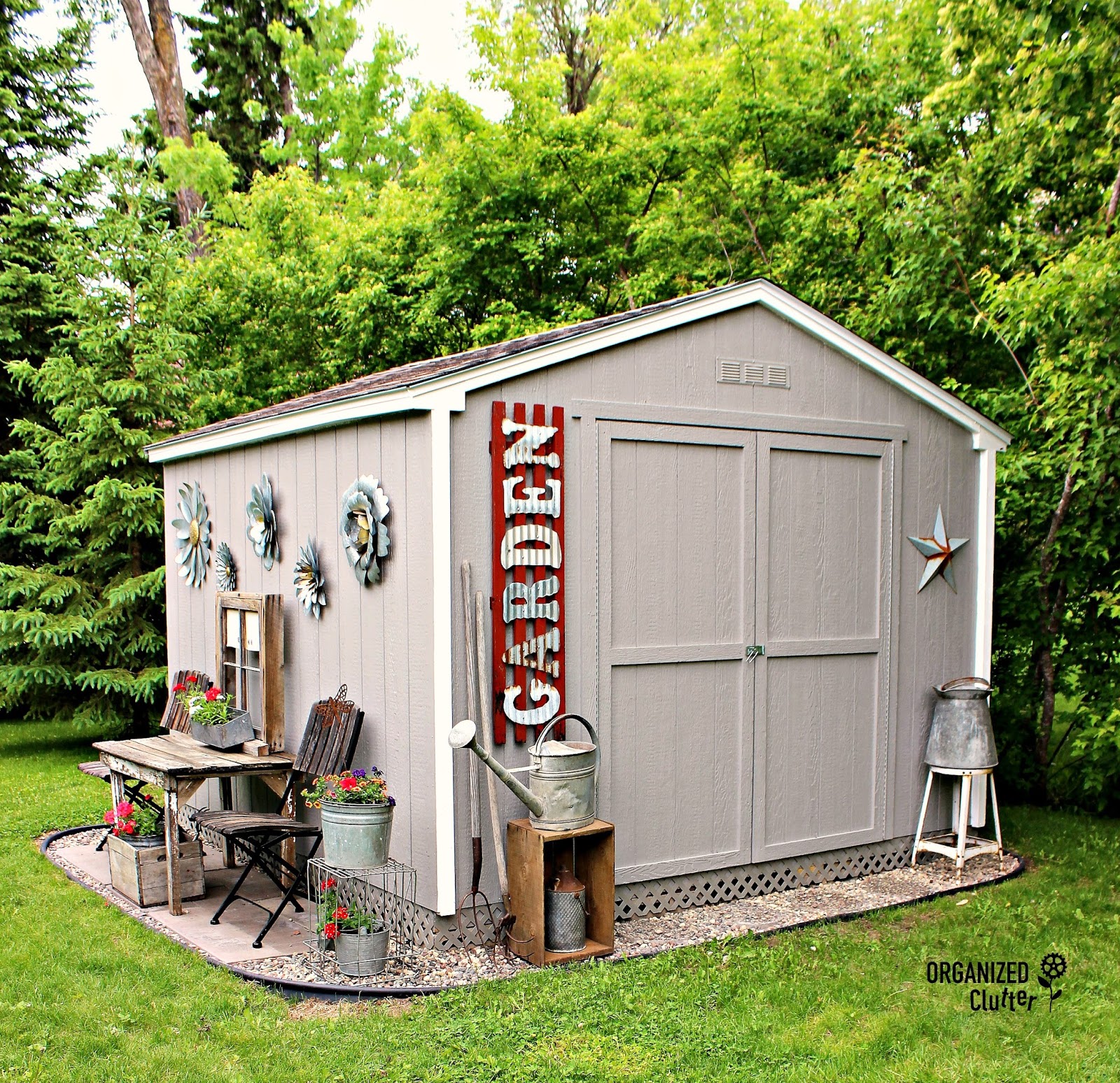 Shed Decor Rustic Gardens