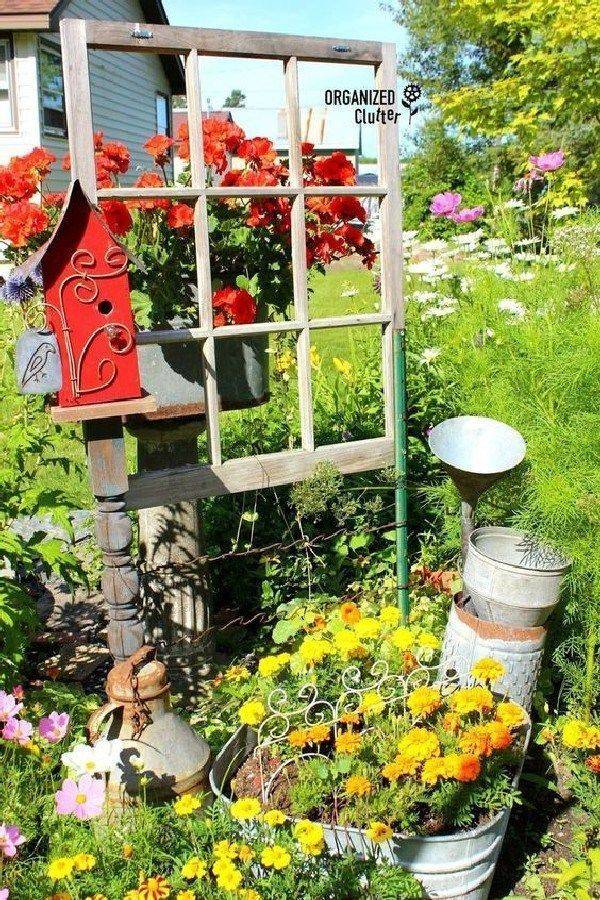 Most Brilliant Garden Junk Repurposed Ideas