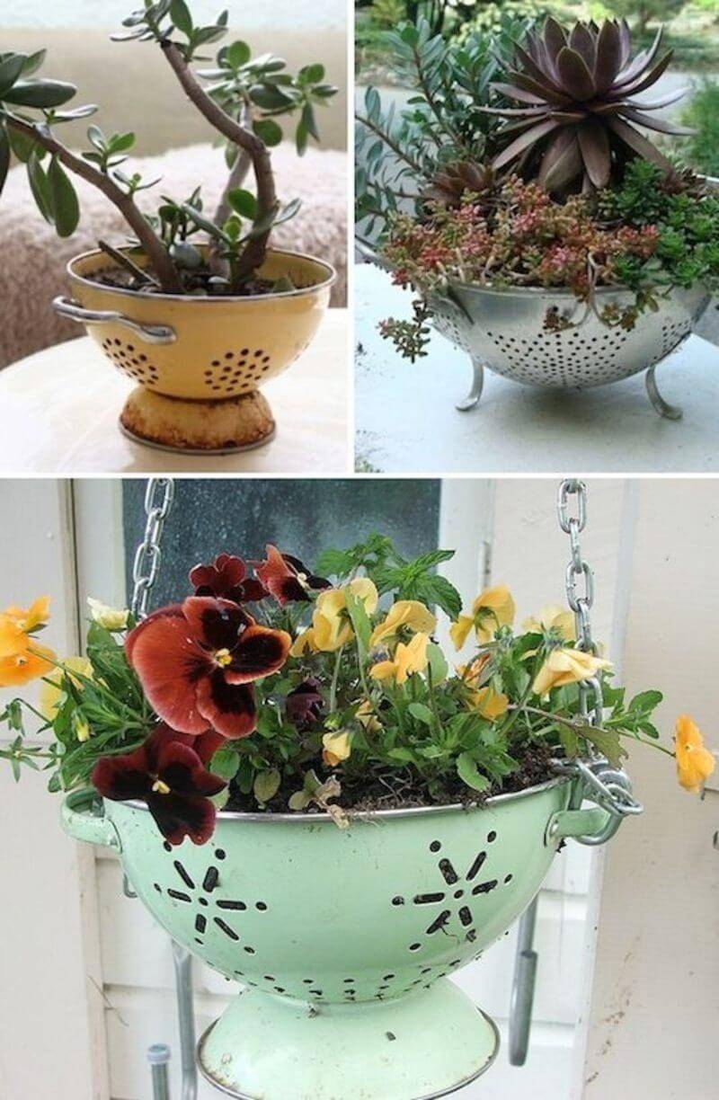 Unusual Colorful Shade Garden Pots Ideas