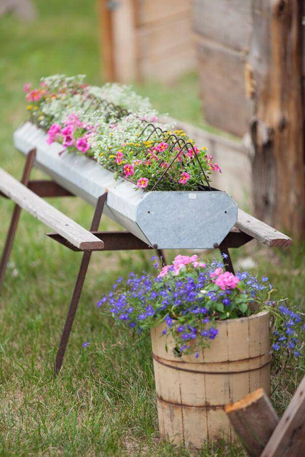 Upcycled Vintage Garden Containers