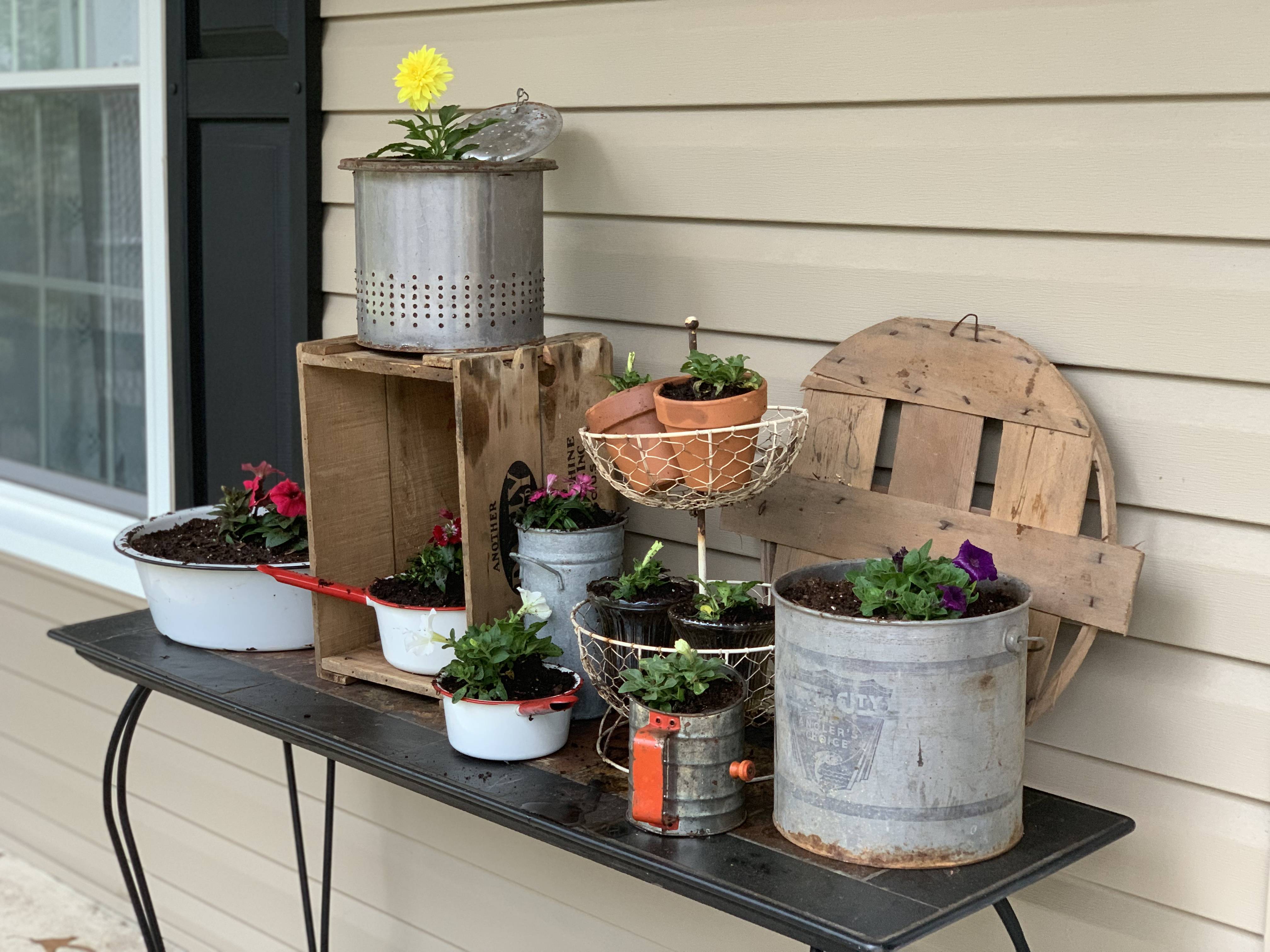 Vintage Container Planter Ideas