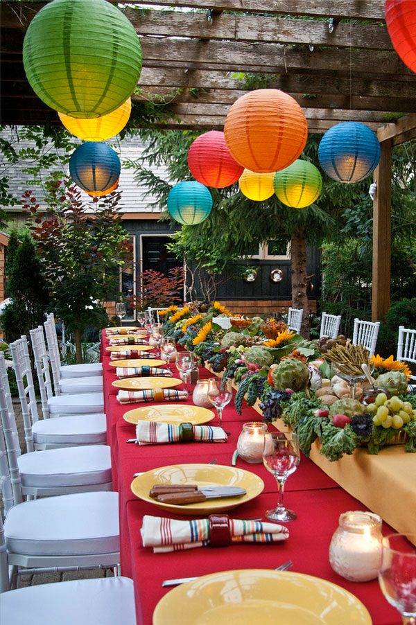 Backyard Birthday Party Ideas Adults Background Homelooker
