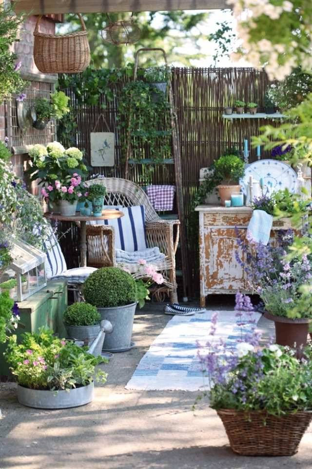 Shabby Chic Bohemian Garden Ideas Gardens Shabby Chic