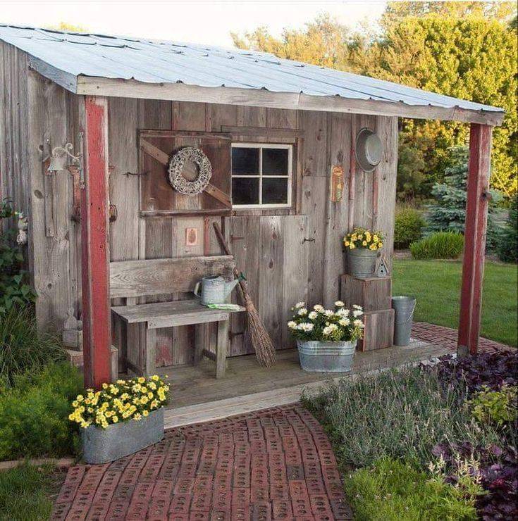 Easy Rustic Garden Shed Ideas