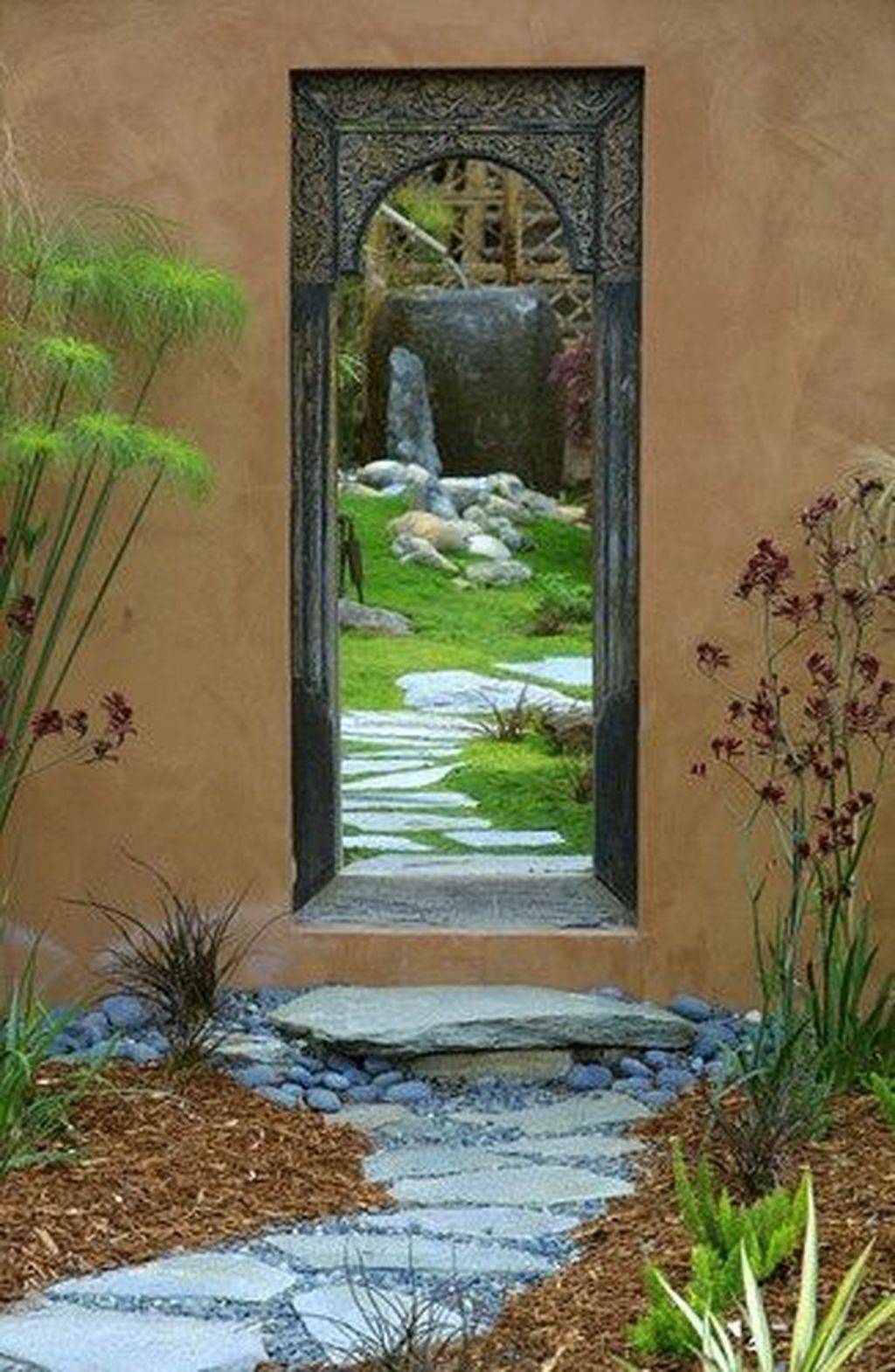Inspiring Outdoor Garden Wall Mirrors Ideas Roundecor Brick