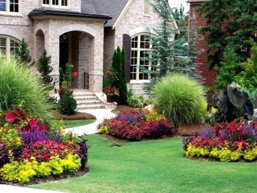 Beautiful Flower Beds Design Ideas In Front Of House Front Yard