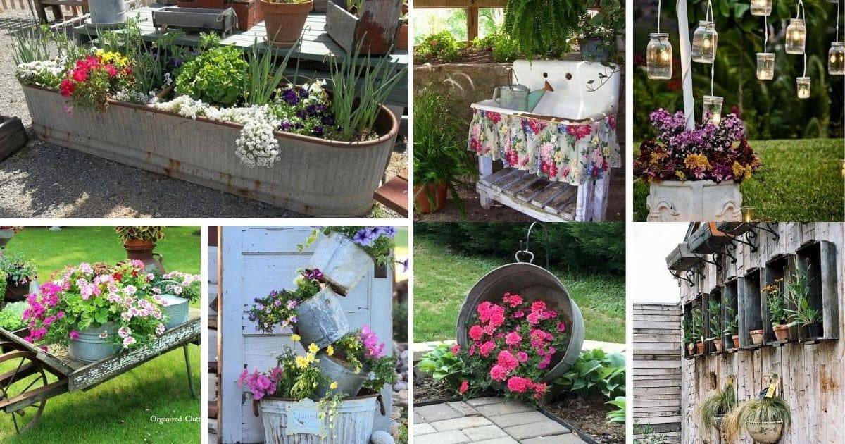 Pretty Vintage Garden Decor