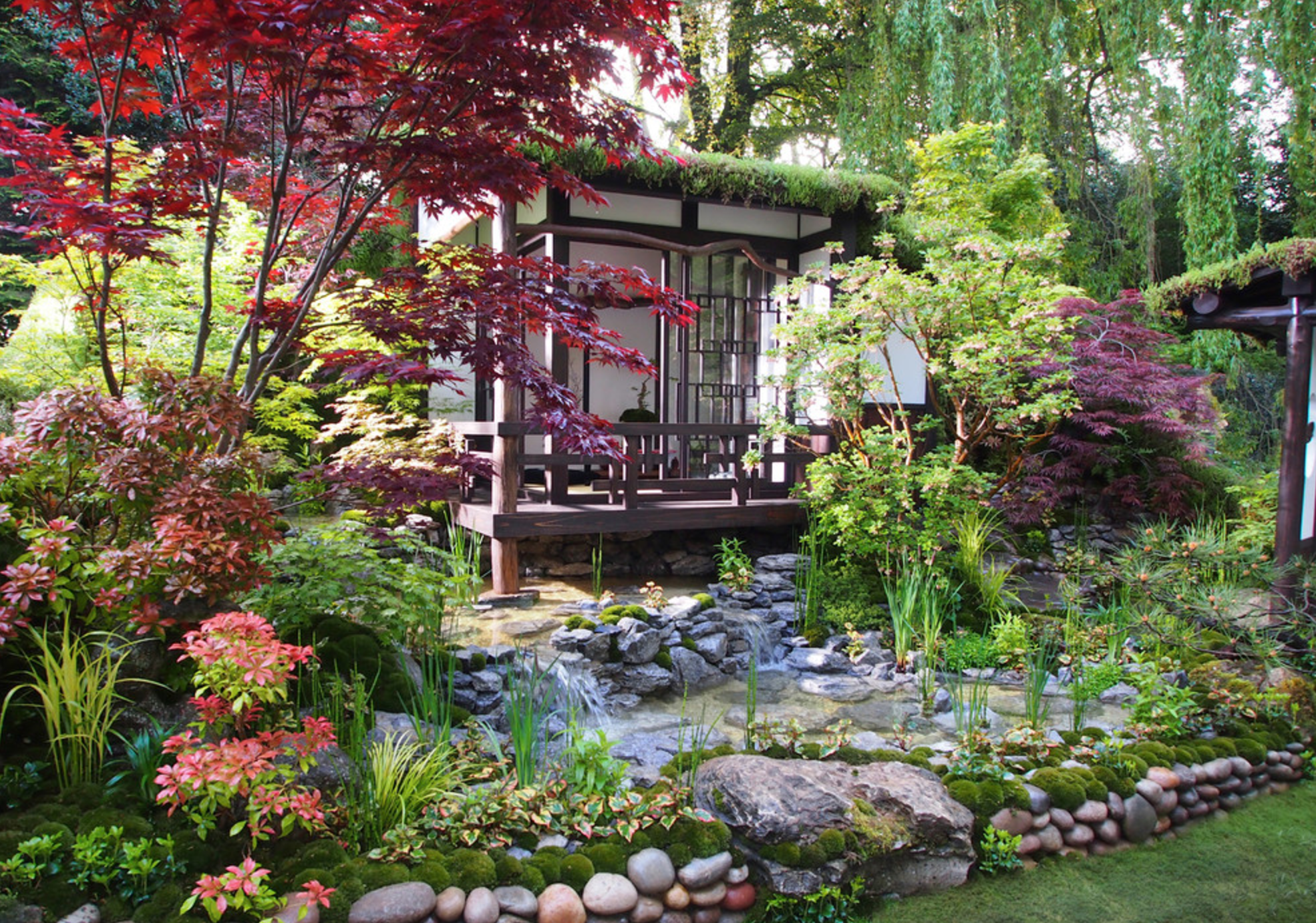 Wonderful Side Yard And Backyard Japanese Garden Design Ideas