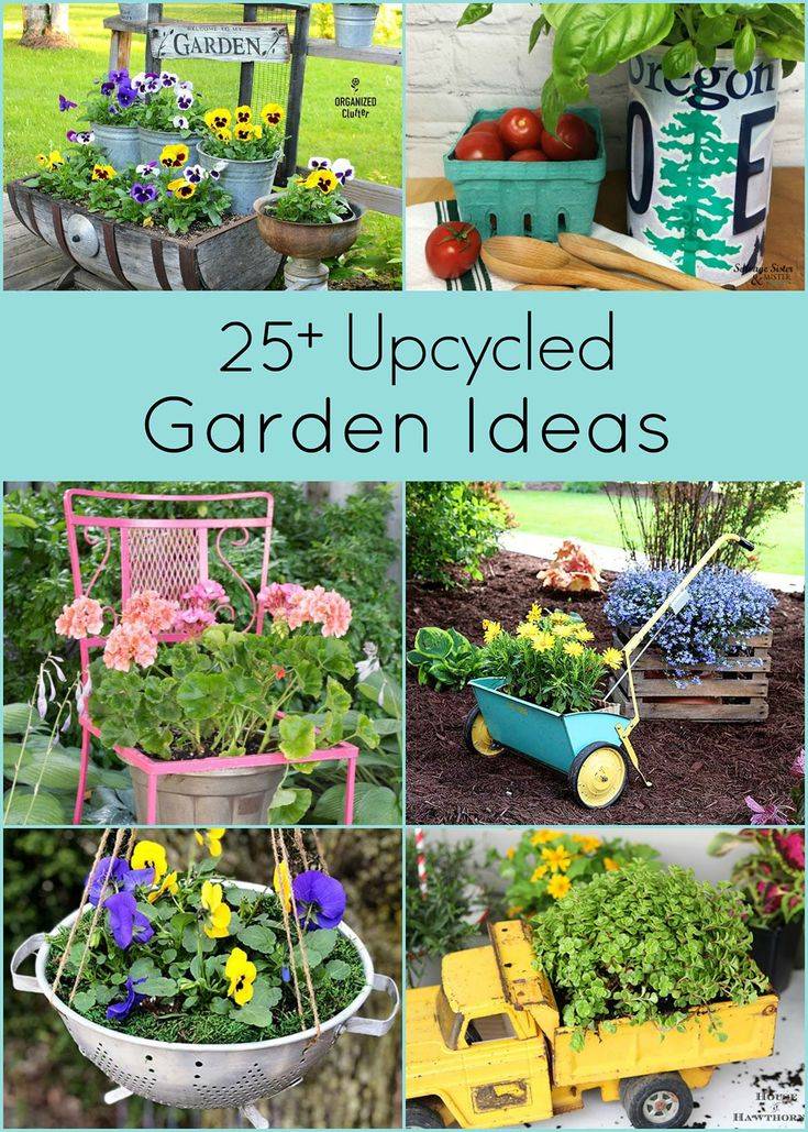 Most Brilliant Garden Junk Repurposed Ideas