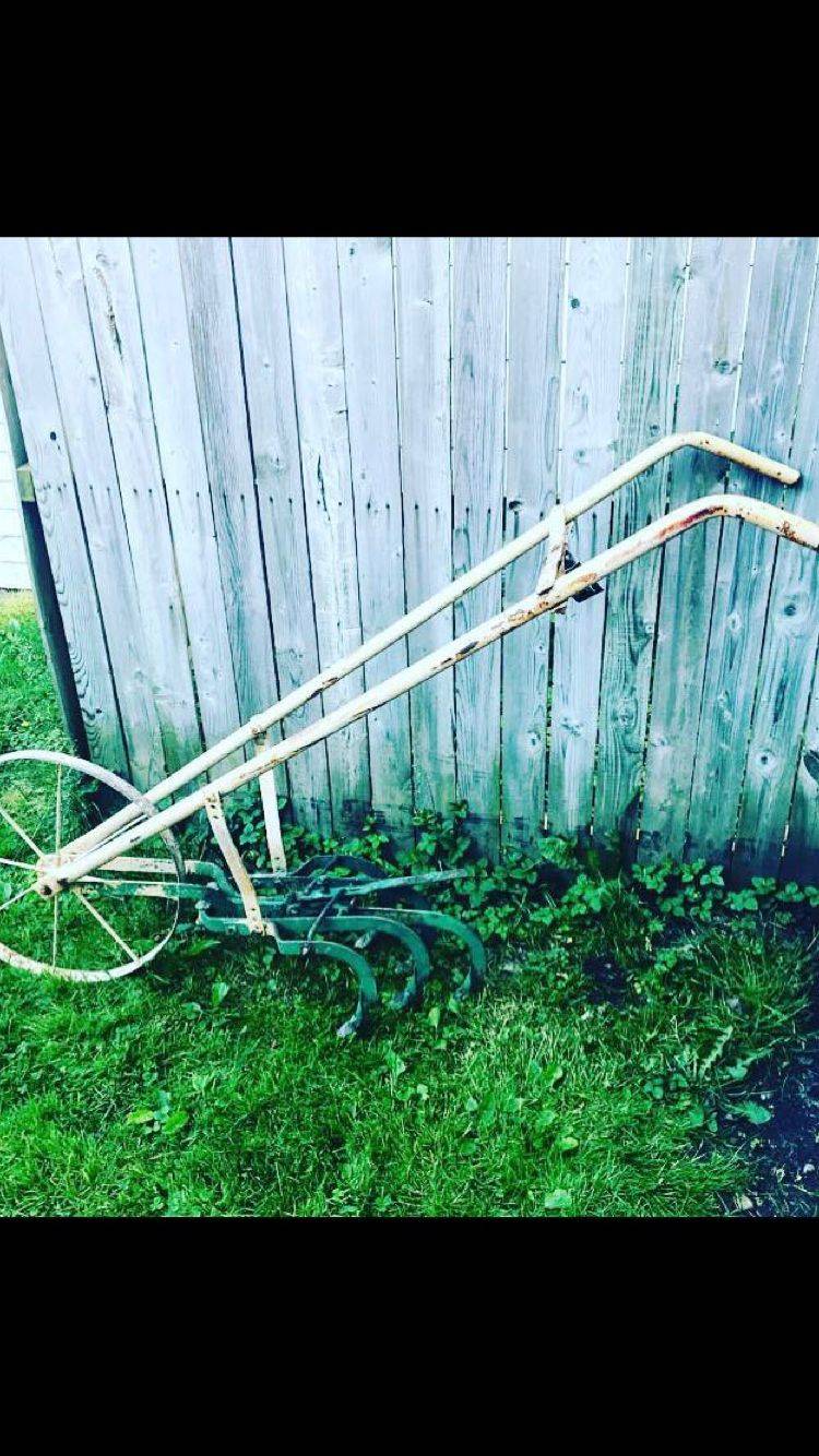 Vintage Antique Cultivator High Wheel Farm Garden Plow Vintage Farm