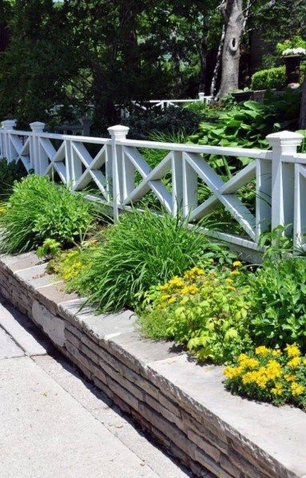 Retaining Wall Front Yard Fence Ideas