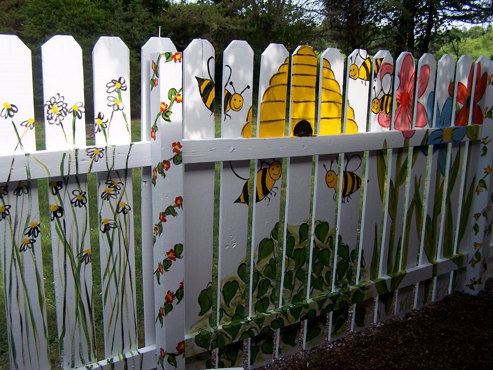 Vegetable Garden Fence Mural