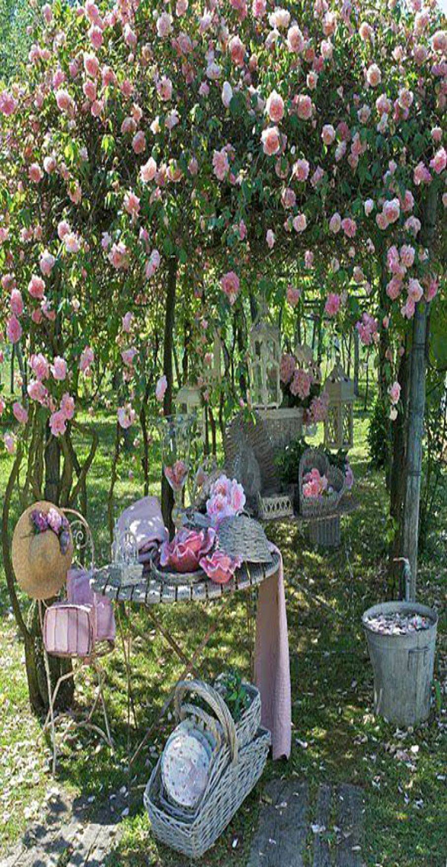 Shabby Chic Bohemian Garden Ideas Gardens Shabby Chic