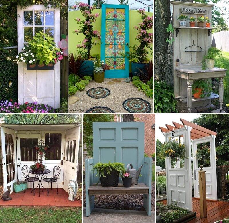 Best Old Door Outdoor Decor Ideas