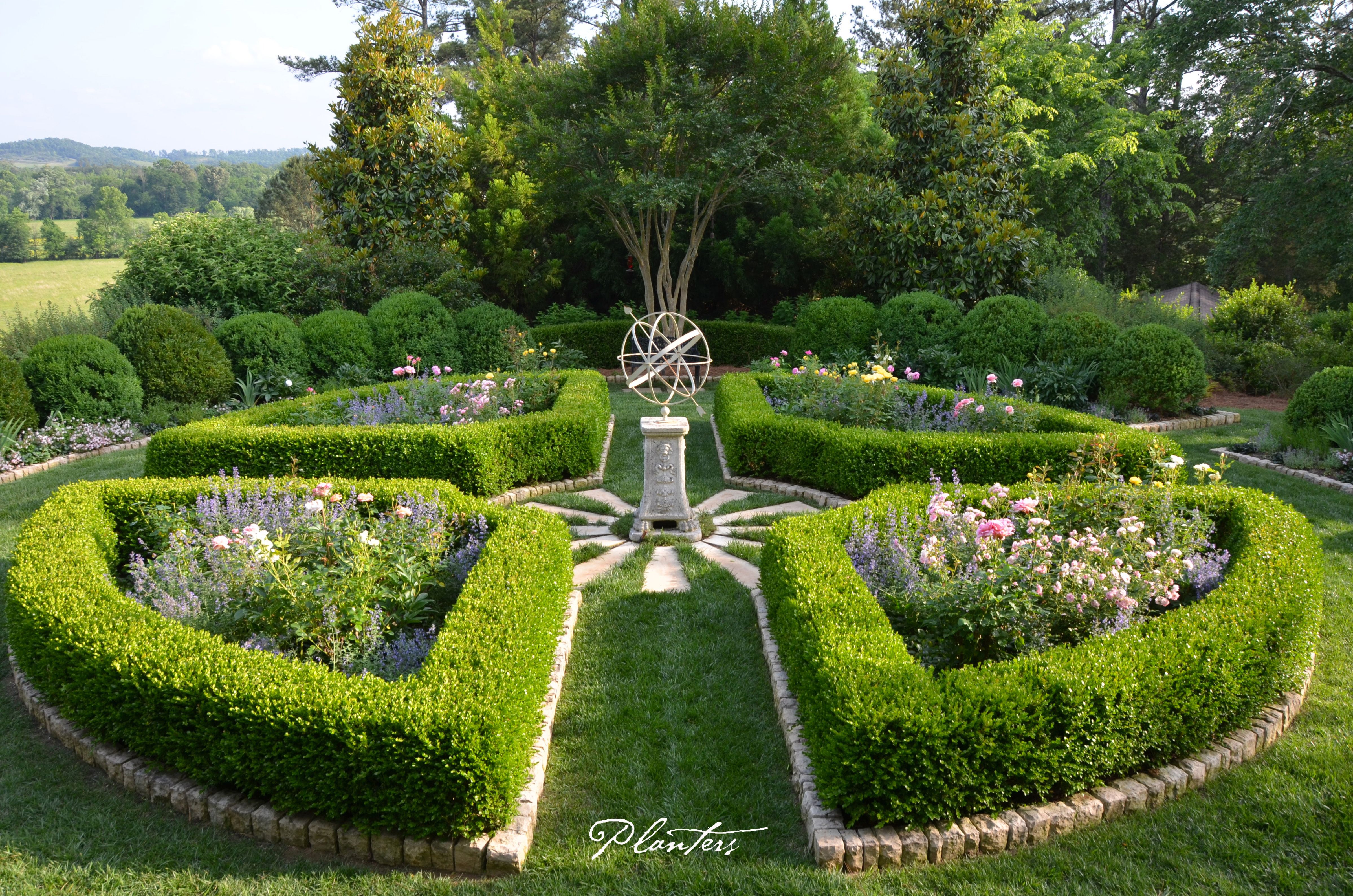 Formal English Garden Hedges