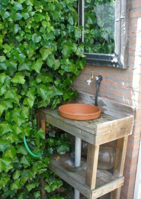 Creative And Functional Garden Sink