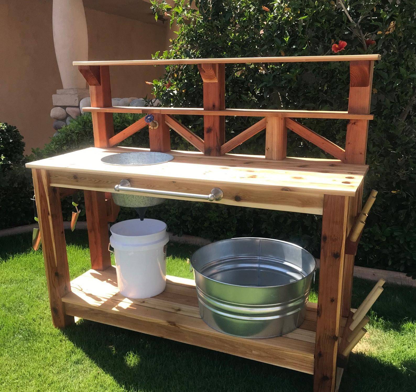 Pallet Outdoor Sink Diy Outdoor Kitchen