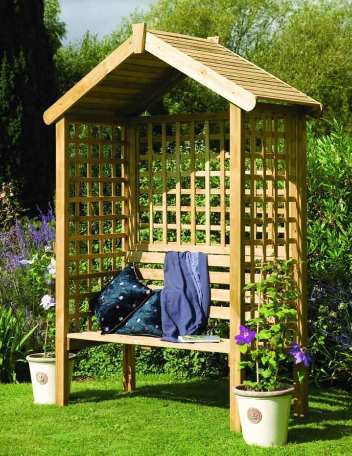 Garden Arbor Bench Design Ideas