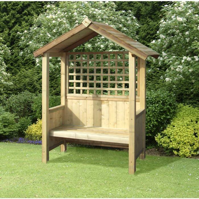 Wood Hex Garden Bench Garden Accesories