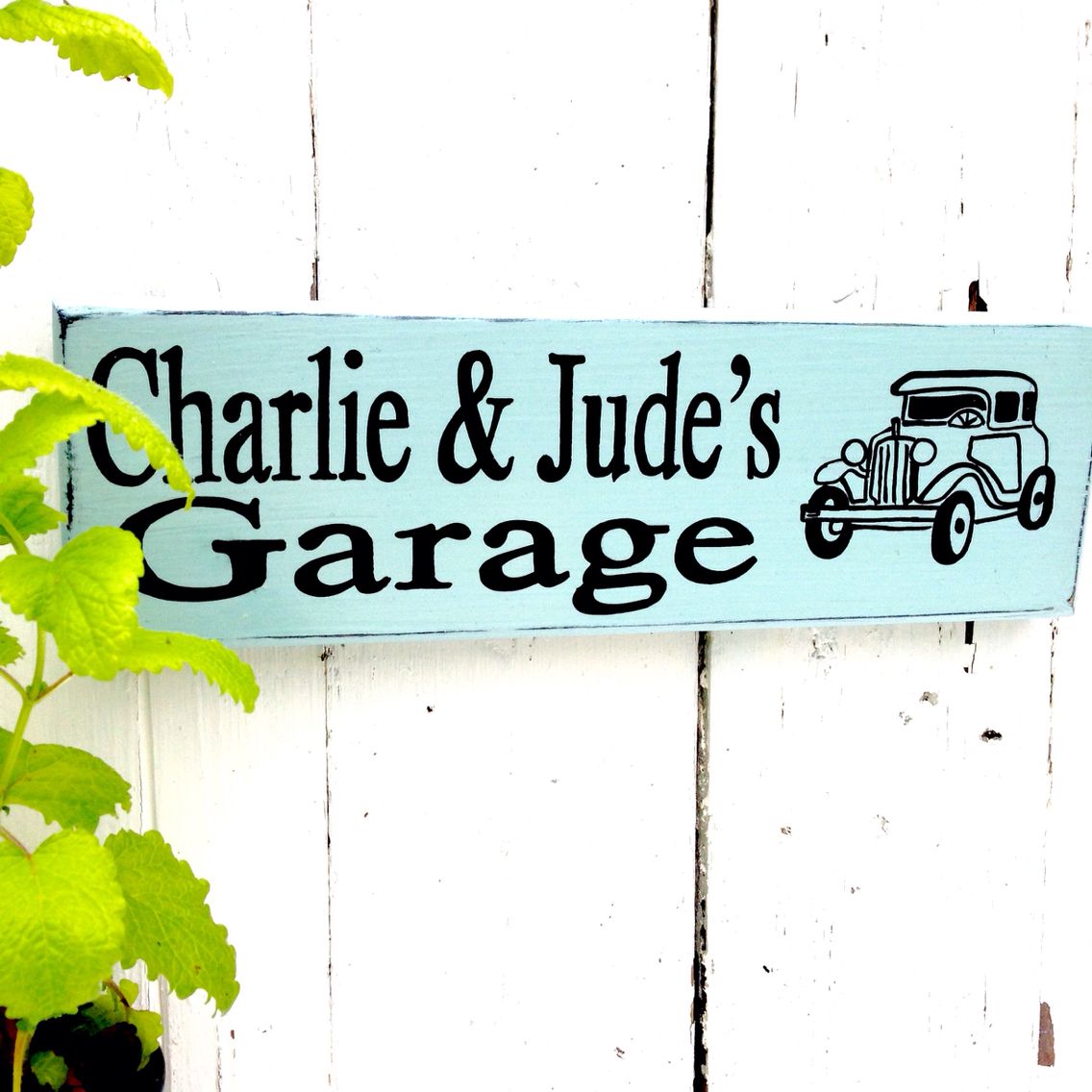Personalised Vintage Style Garden Party Sign