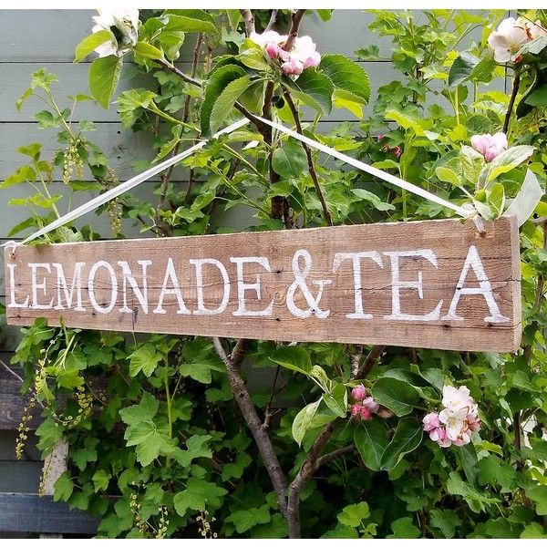 Vintage Solid Wood Garden Signs