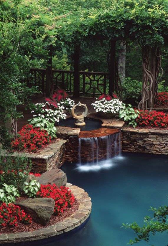 Beautiful Backyard Ponds And Water Garden Landscaping Ideas