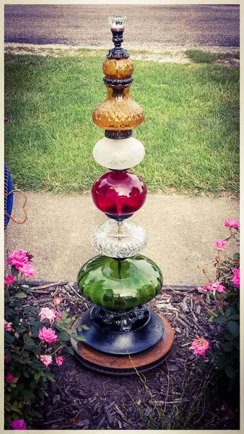 Diy Glass Yard Art Design