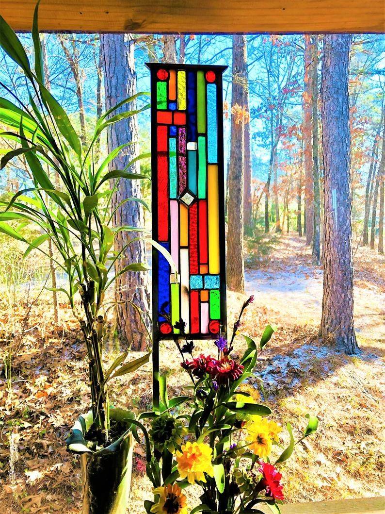 Thecolorofsummer Glass Garden Art