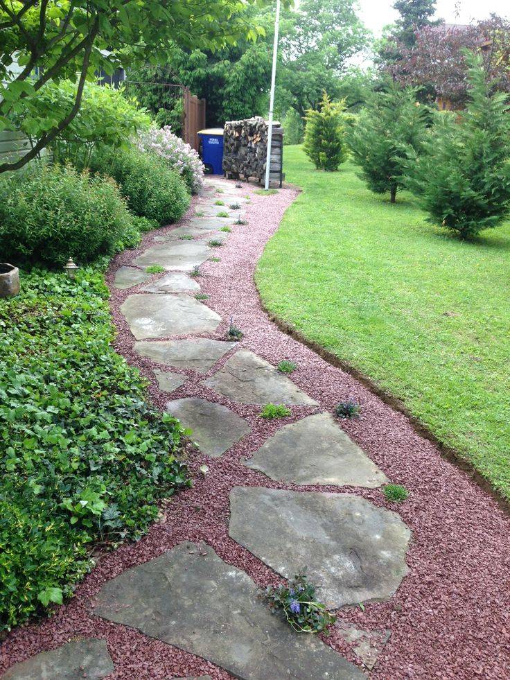 Flagstone Pathdry Stream Bed