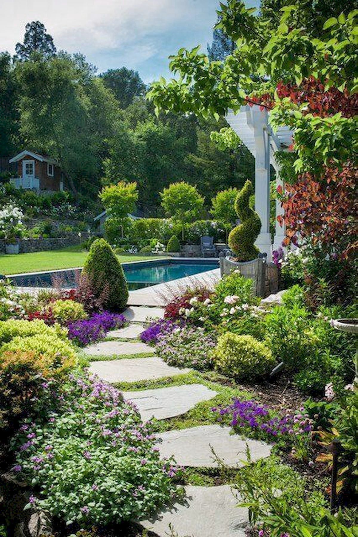 Beautiful Backyard Garden Path