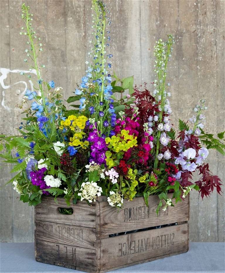 Wooden Barrel Planter Interesting Design And Ornaments Garden Design