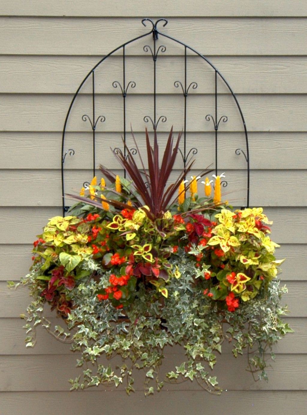 Cast Iron Wall Planter