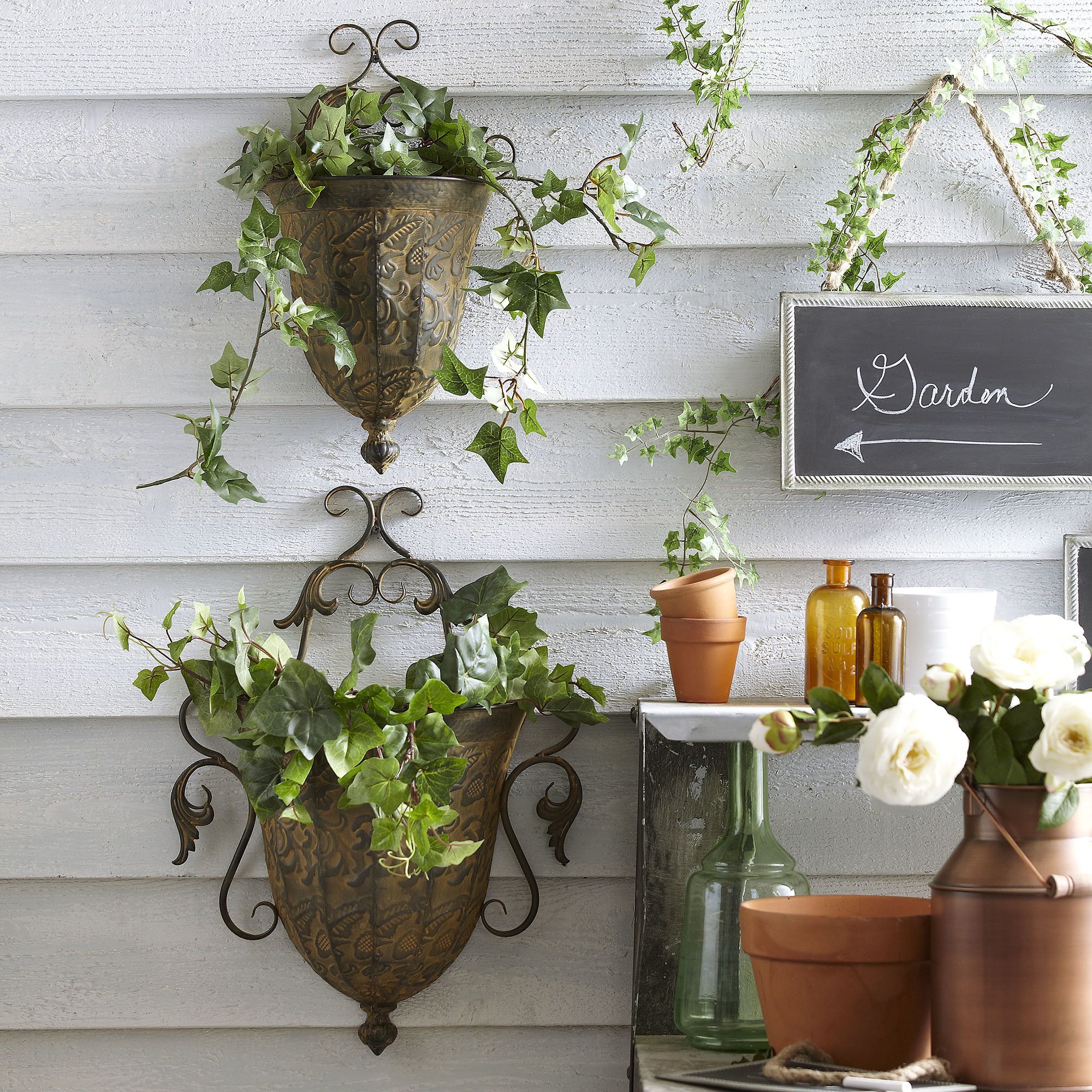 Decorative Wall Planters Rustic