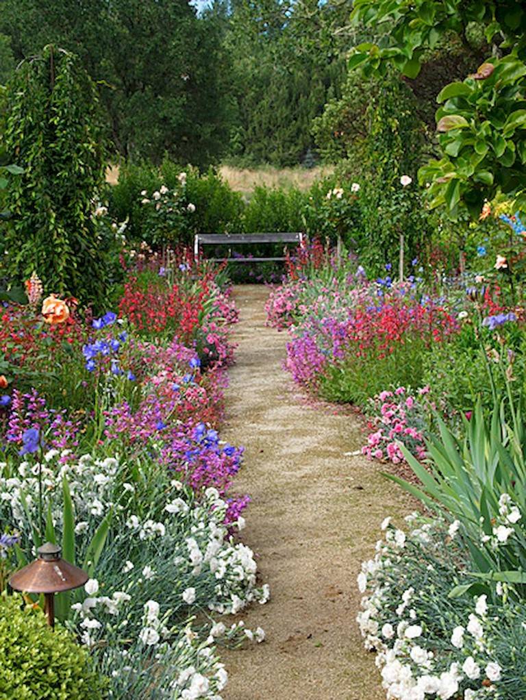 English Garden Flower Bed Beautiful Gardens