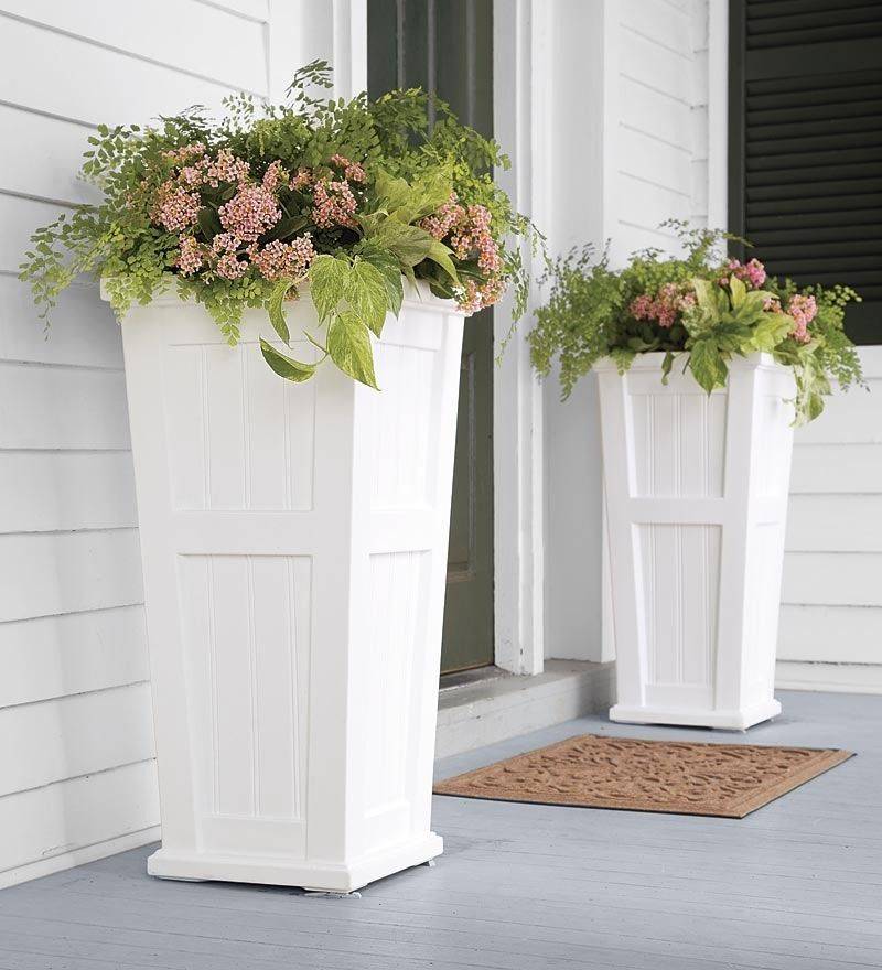 23 White Garden Planters Ideas You Must Look SharonSable