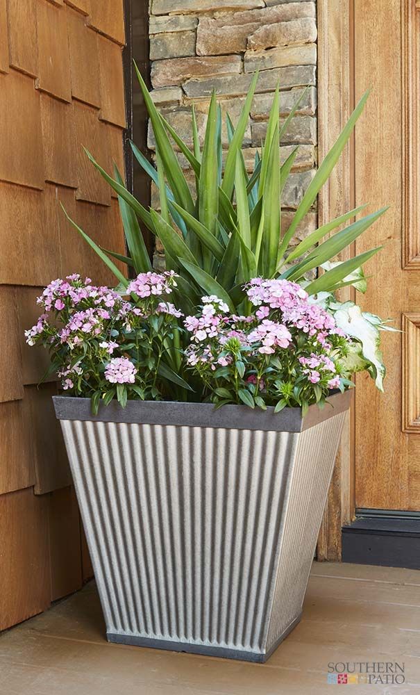 Duratrel Square Vinyl Quintana Slatted Planter Planters