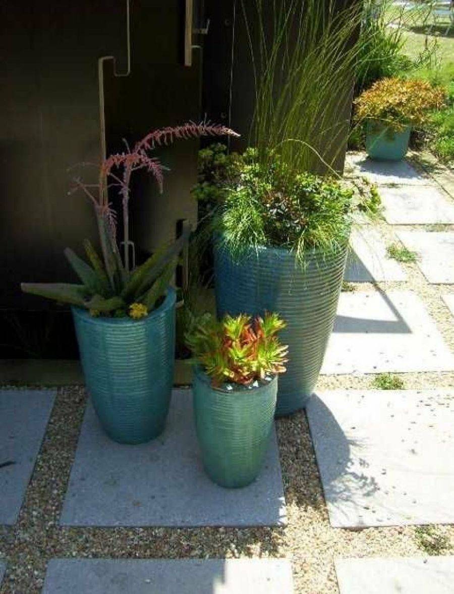 Kinsey Garden Decor Glazed Ceramic Planters Distressed White