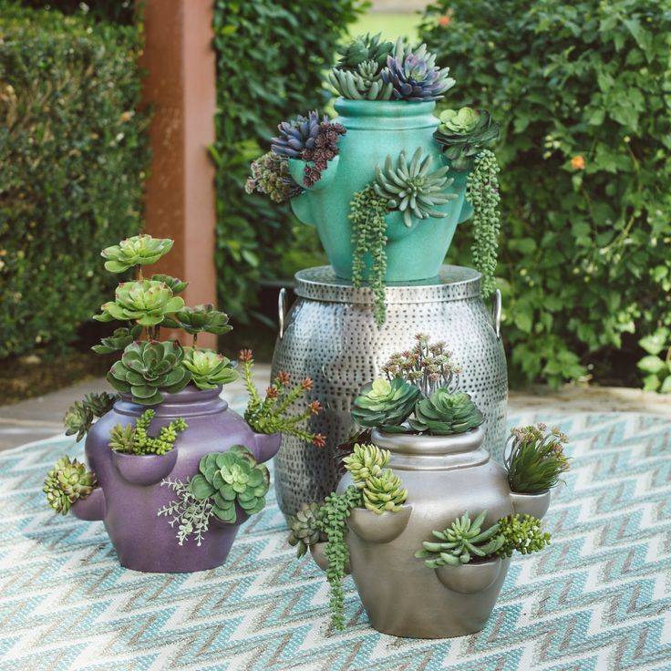 Large Ceramic Outdoor Planters Ideas