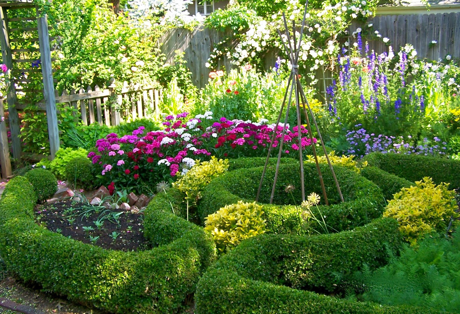 Stone Border Indoor Herb Garden
