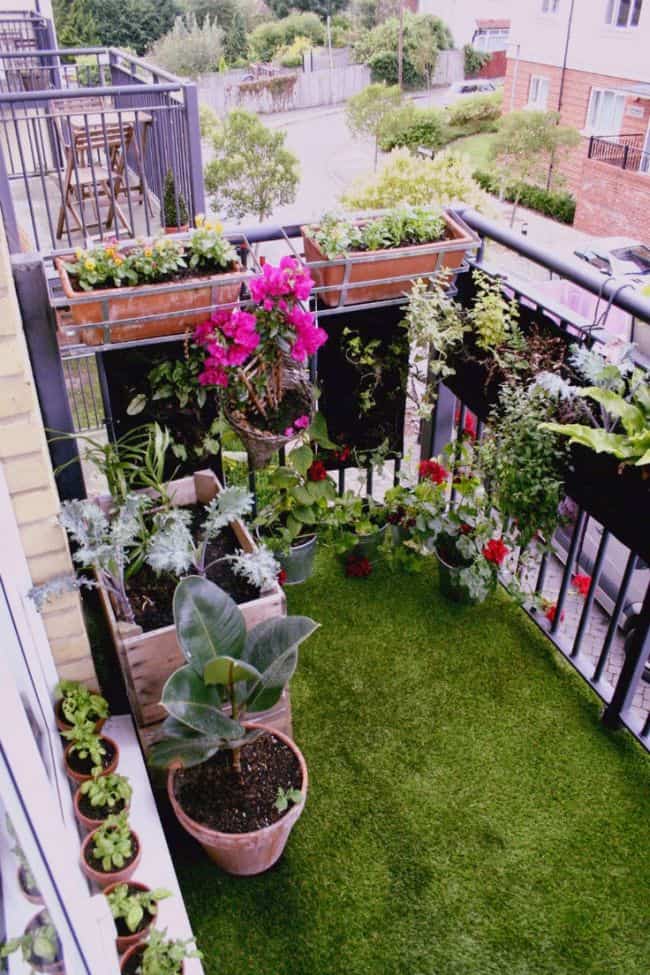 Small Apartment Balcony Decorating Ideas Flower Garden Design