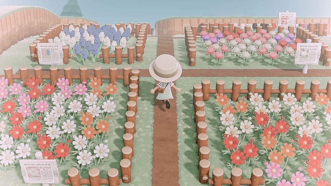 Cute Flower Garden Ideas Animal Crossing Gardenpicdesign