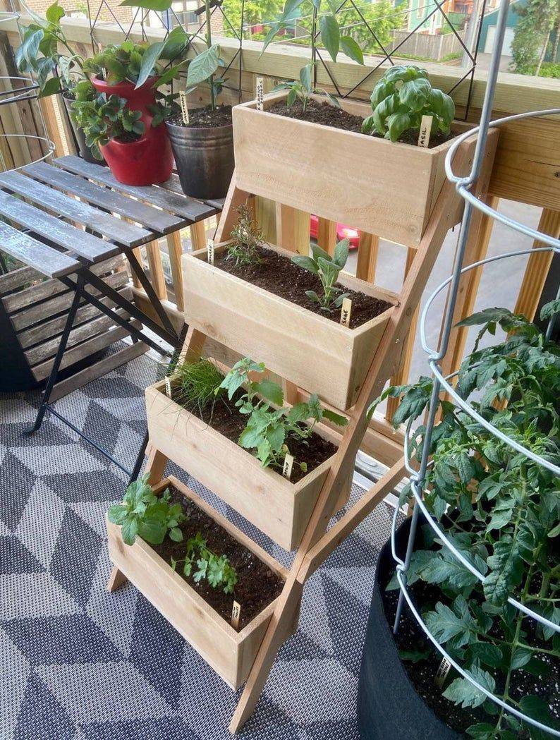 Diy Tiered Herb Garden Diy Garden Projects