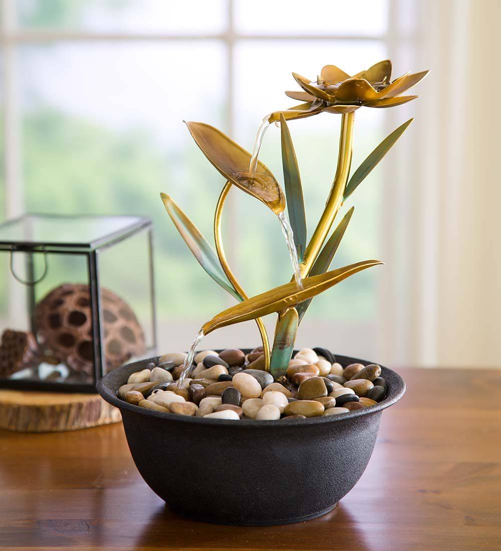 Lotus Serenity Fountain Garden Water Fountains