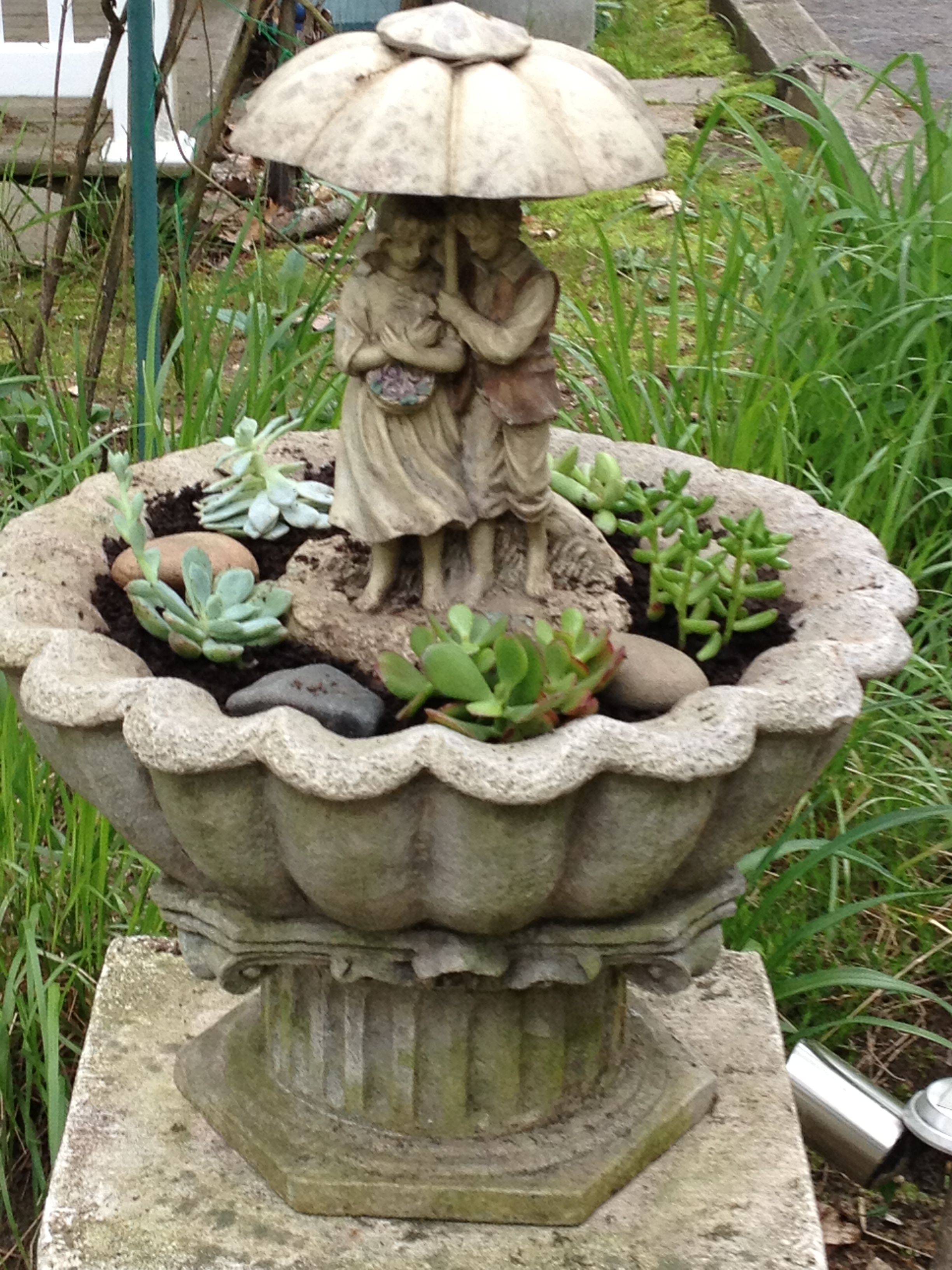 Spilling Flower Pot Fountains