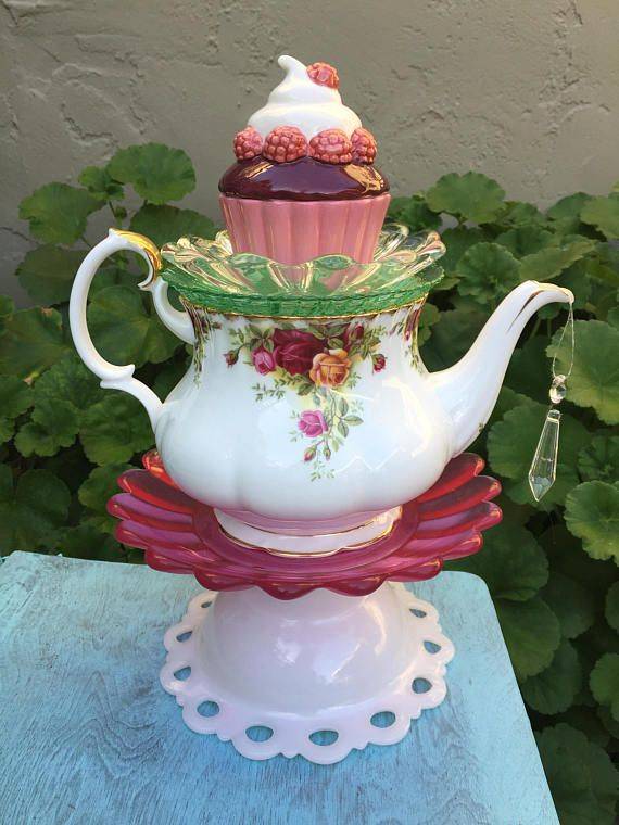 Tea Cup Garden Decor Vintage