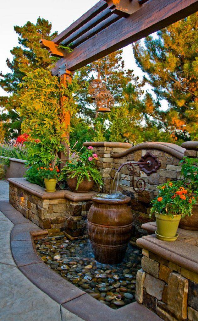 Nice Lovely Mediterranean Garden Design Ideas