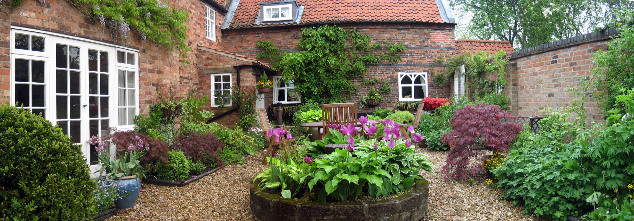 Cottage Garden Courtyard Gardens Design